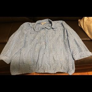 N’Touch Blue Shear Blouse/Jacket
